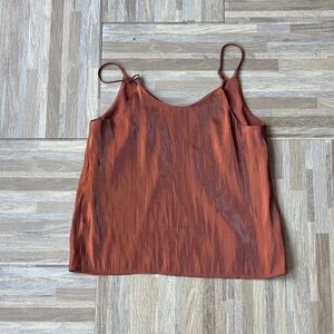 Rust Satin Cami Tank Top SM